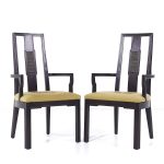 Mount Airy Janus Mid Century Captains Dining Chairs - Pair