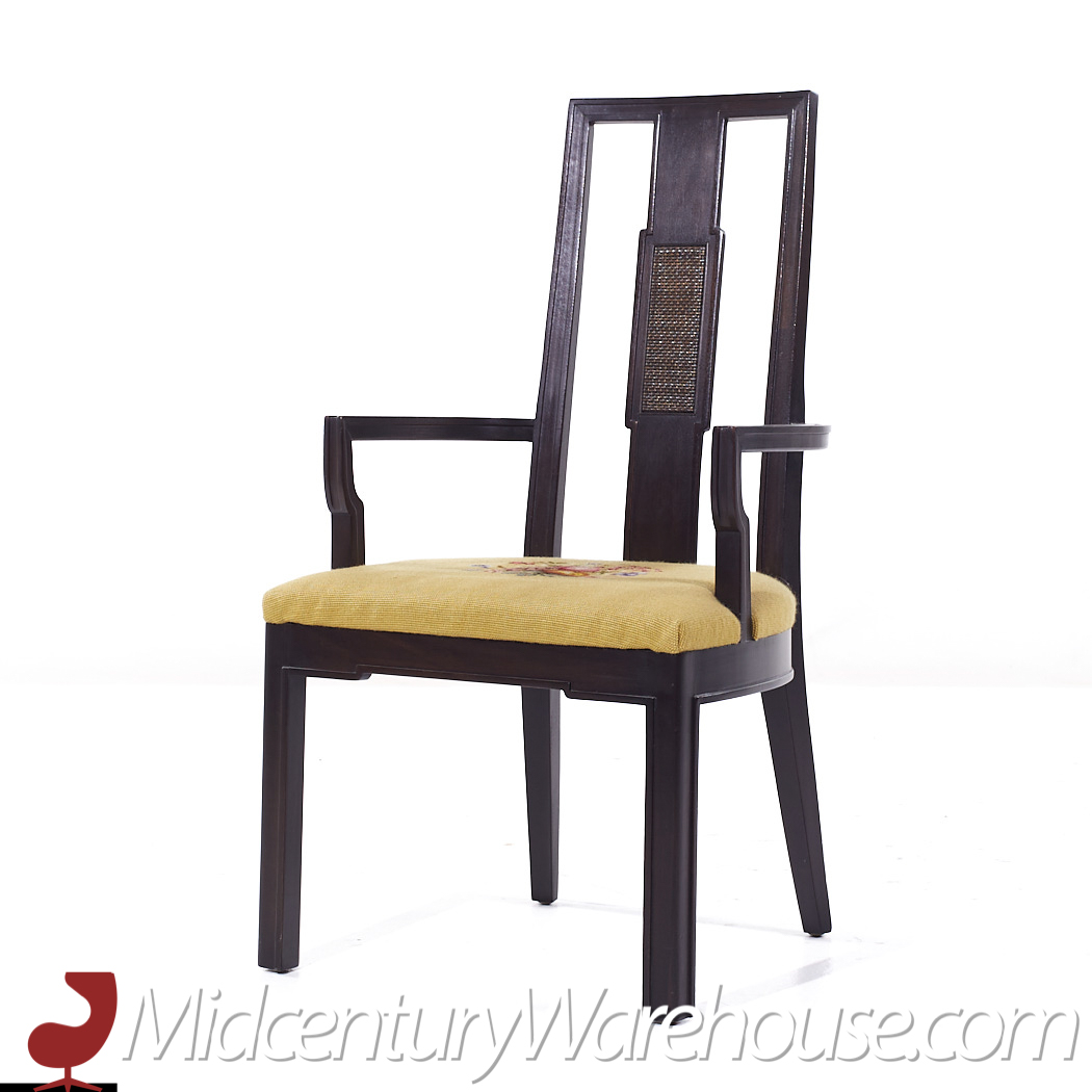 Mount Airy Janus Mid Century Captains Dining Chairs - Pair