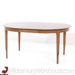 Mount Airy Janus Mid Century Walnut Expanding Dining Table with 2 Leaves