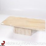 Onda Mid Century Beveled Marble Coffee Table