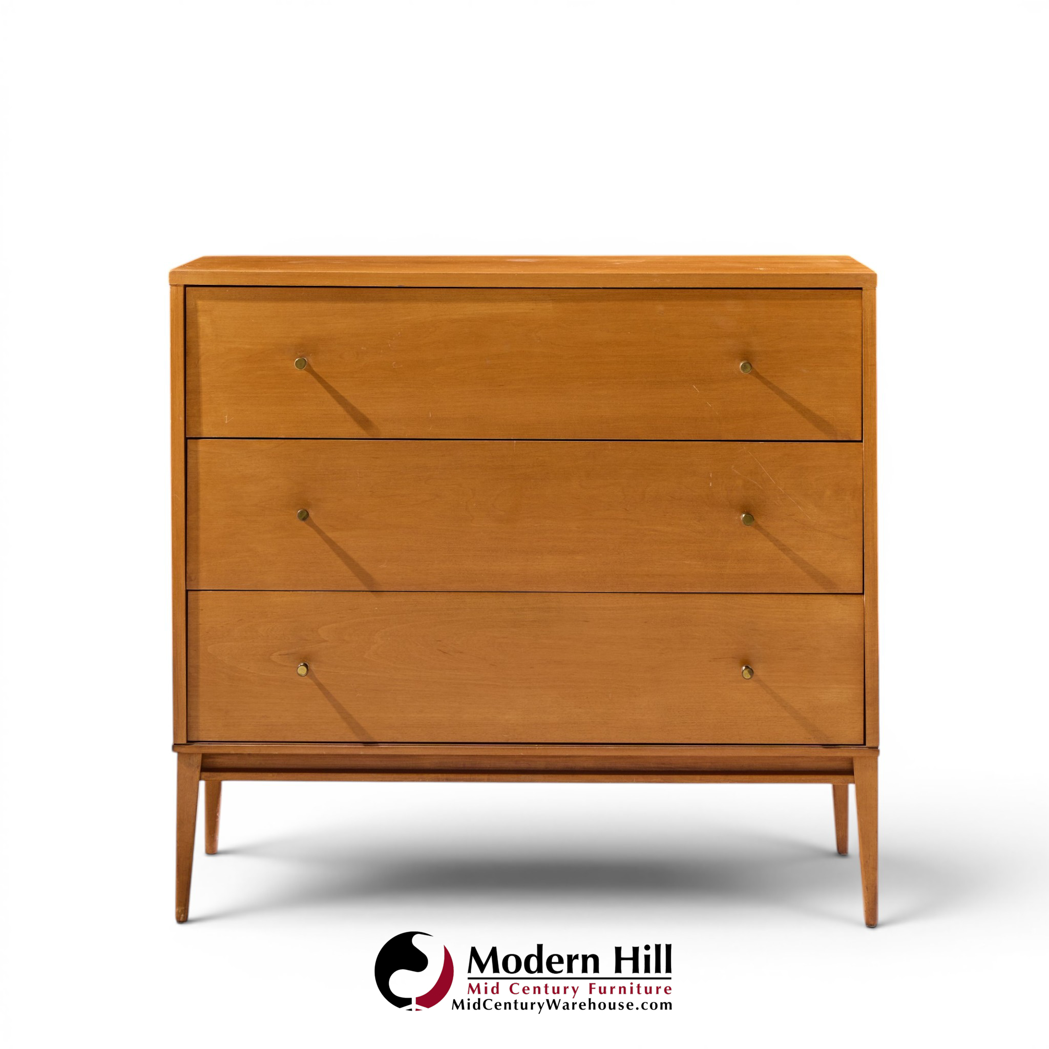 paul mccobb for planner group mid century 3-drawer chest dresser