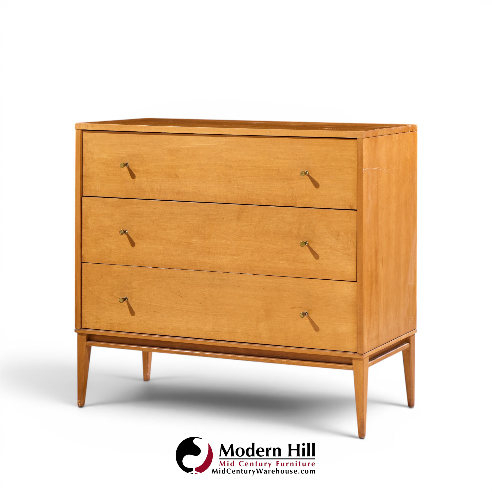paul mccobb for planner group mid century 3-drawer chest dresser