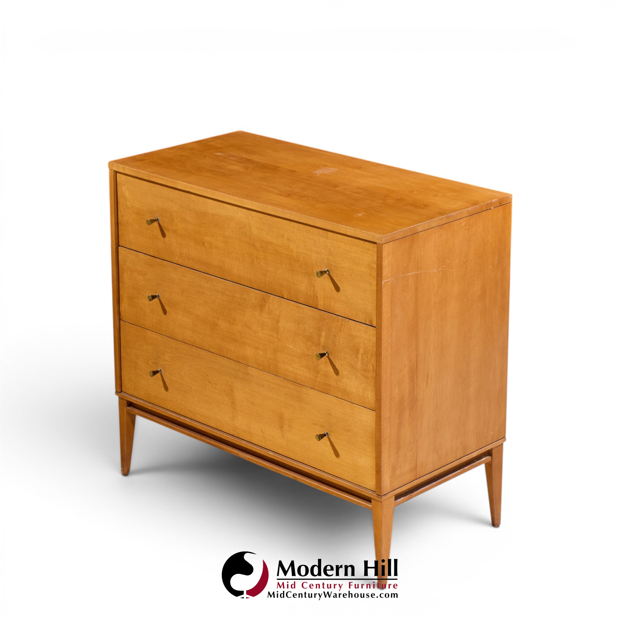 paul mccobb for planner group mid century 3-drawer chest dresser