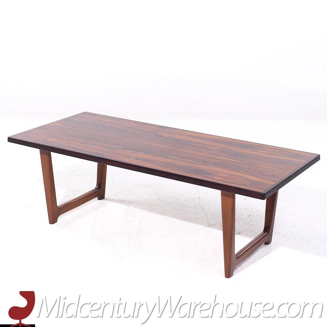 Peter Hvidt Style mid Century Danish Rosewood Coffee Table