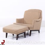 Roger Sprunger for Dunbar Mid Century Lounge Chair and Ottoman