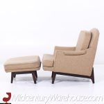 Roger Sprunger for Dunbar Mid Century Lounge Chair and Ottoman