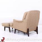 Roger Sprunger for Dunbar Mid Century Lounge Chair and Ottoman - Pair