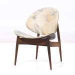 Seymour James Weiner for Kodawood Mid Century Clam Shell Chairs - Pair