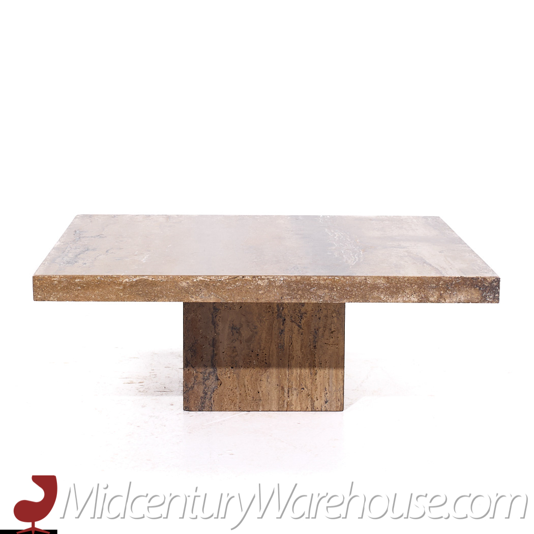 Stone International Mid Century Marble Coffee Table