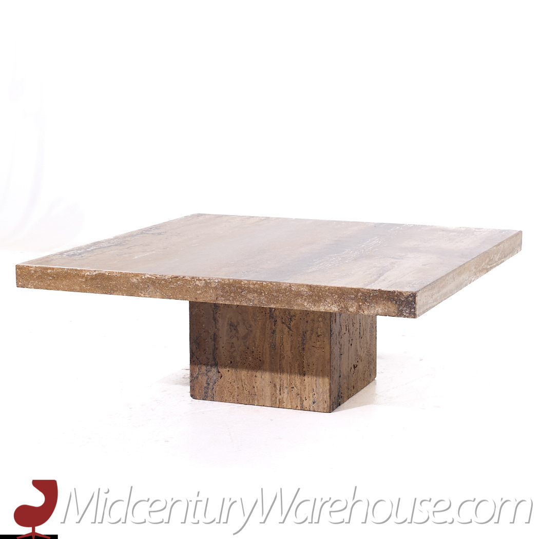 Stone International Mid Century Marble Coffee Table