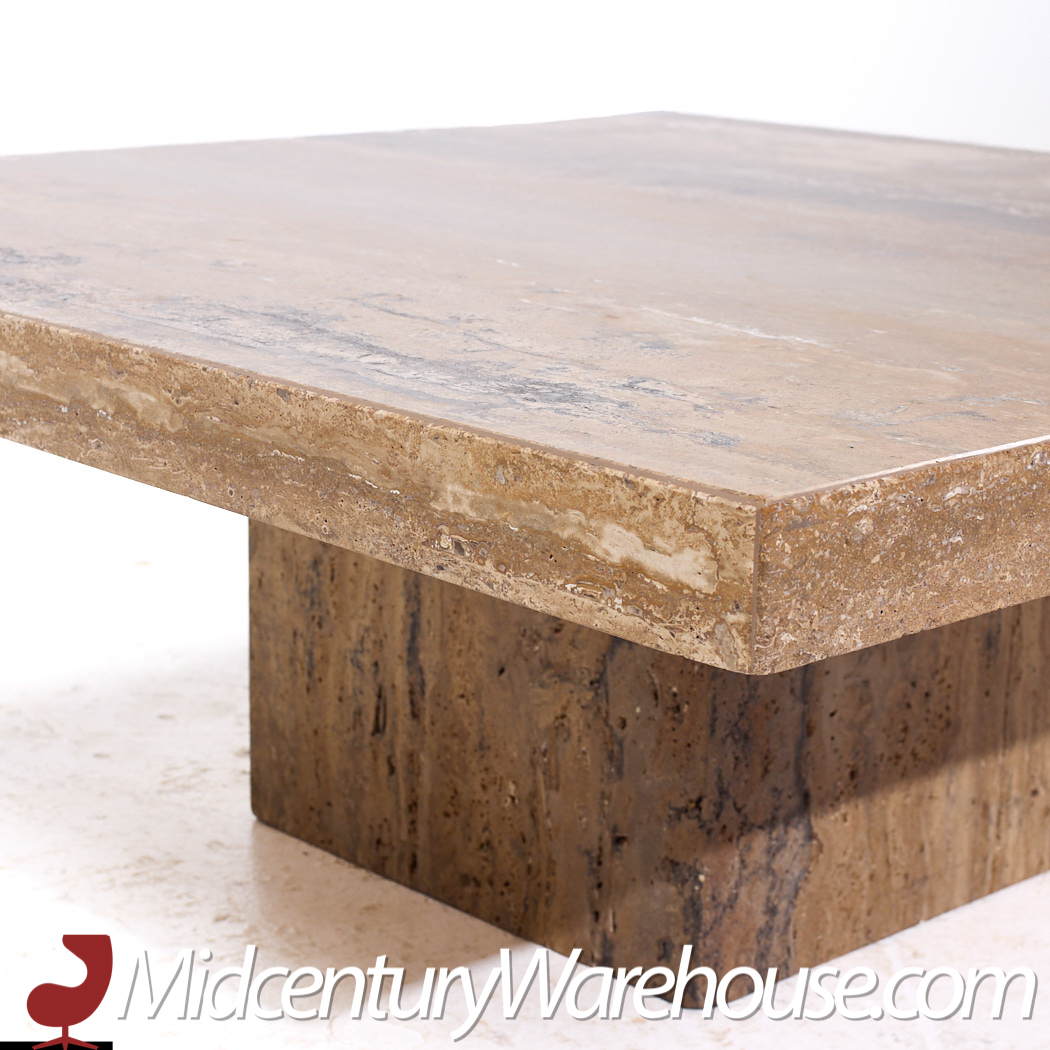 Stone International Mid Century Marble Coffee Table