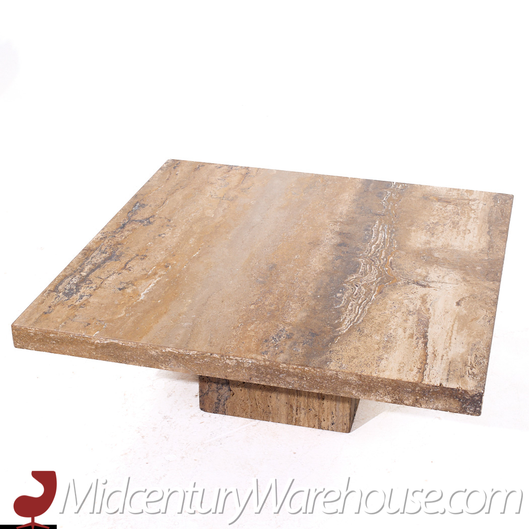 Stone International Mid Century Marble Coffee Table