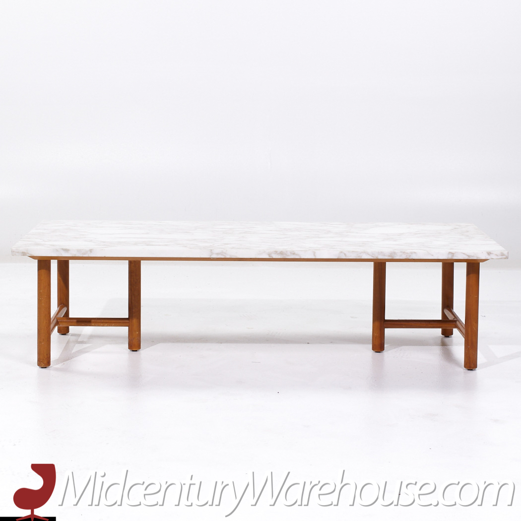 T.h. Robsjohn Gibbings for Widdicomb Mid Century Marble Coffee Table