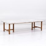 T.h. Robsjohn Gibbings for Widdicomb Mid Century Marble Coffee Table