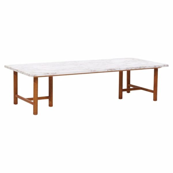 T.h. Robsjohn Gibbings for Widdicomb Mid Century Marble Coffee Table