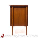 Vladimir Kagan Style Mid Century Sculptural Walnut Lowboy Dresser