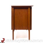 Vladimir Kagan Style Mid Century Sculptural Walnut Lowboy Dresser