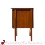 Vladimir Kagan Style Mid Century Sculptural Walnut Nightstands - Pair