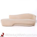 Vladimir Kagan Style Weiman Post Modern Chaise Lounge Sofa