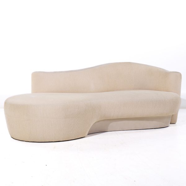 Vladimir Kagan Style Weiman Post Modern Chaise Lounge Sofa