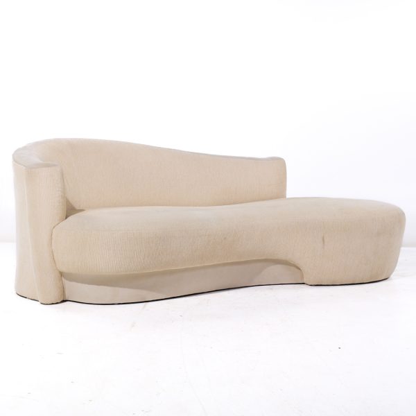 Vladimir Kagan Style Weiman Post Modern Chaise Lounge Sofa