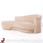 Vladimir Kagan Style Weiman Post Modern Chaise Lounge Sofa