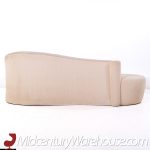 Vladimir Kagan Style Weiman Post Modern Chaise Lounge Sofa