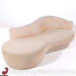 Vladimir Kagan Style Weiman Post Modern Chaise Lounge Sofa