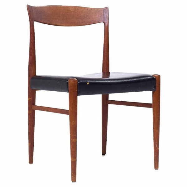 arne hovmand olsen mid century danish teak dining chair