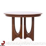 Broyhill Brasilia Mid Century Round Walnut Dining Table