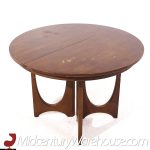 Broyhill Brasilia Mid Century Round Walnut Dining Table