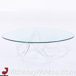 Charles Hollis Jones Mid Century Lucite Infinity Coffee Table