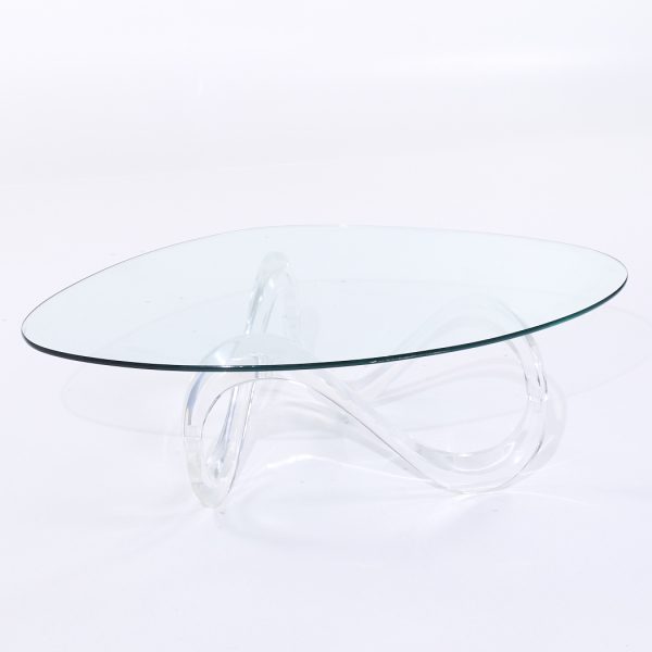 Charles Hollis Jones Mid Century Lucite Infinity Coffee Table