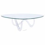 Charles Hollis Jones Mid Century Lucite Infinity Coffee Table