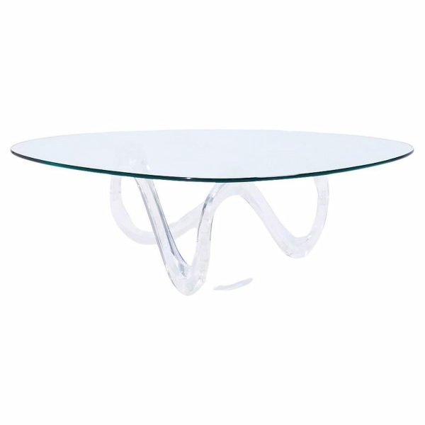 Charles Hollis Jones Mid Century Lucite Infinity Coffee Table