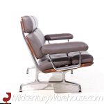 Eames for Herman Miller Mid Century Walnut and Leather 3 Seat Sofa