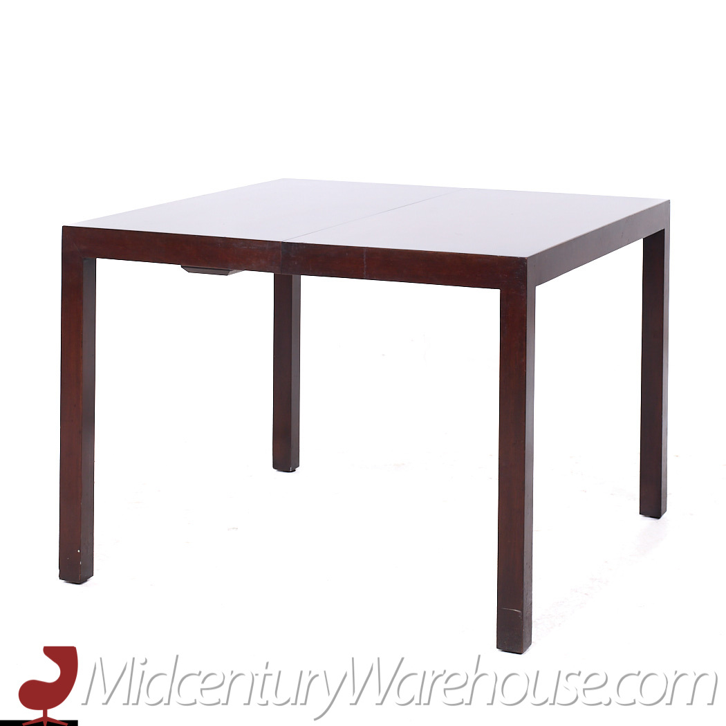 Edward Wormley for Dunbar Mid Century Expanding Mahogany Dining Table with 2 Leaves