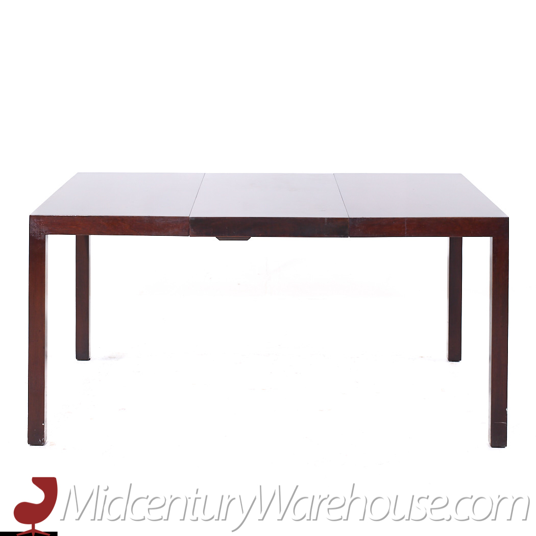 Edward Wormley for Dunbar Mid Century Expanding Mahogany Dining Table with 2 Leaves