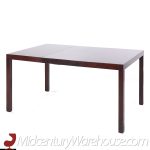 Edward Wormley for Dunbar Mid Century Expanding Mahogany Dining Table with 2 Leaves