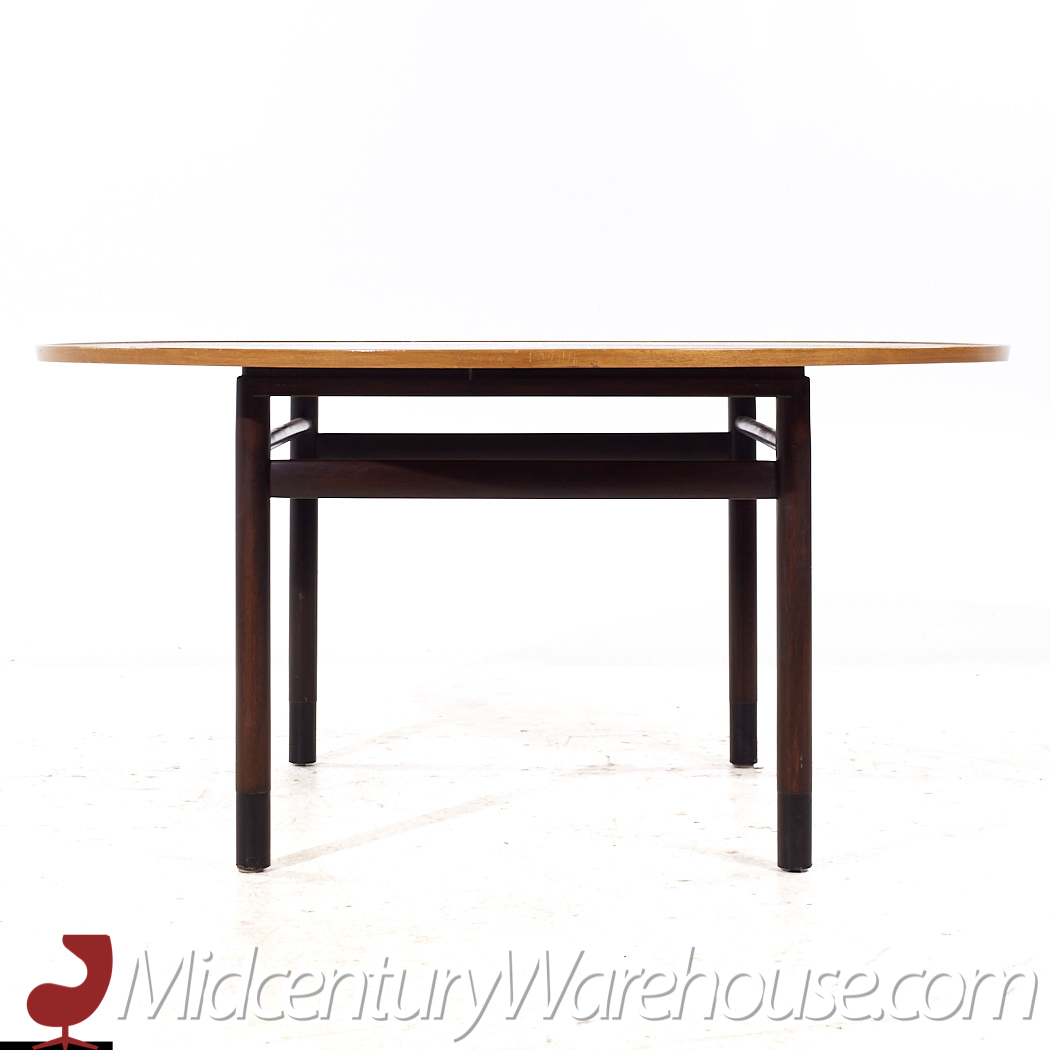 Edward Wormley for Dunbar Mid Century Mahogany Expanding Dining Table with 1 Leaf