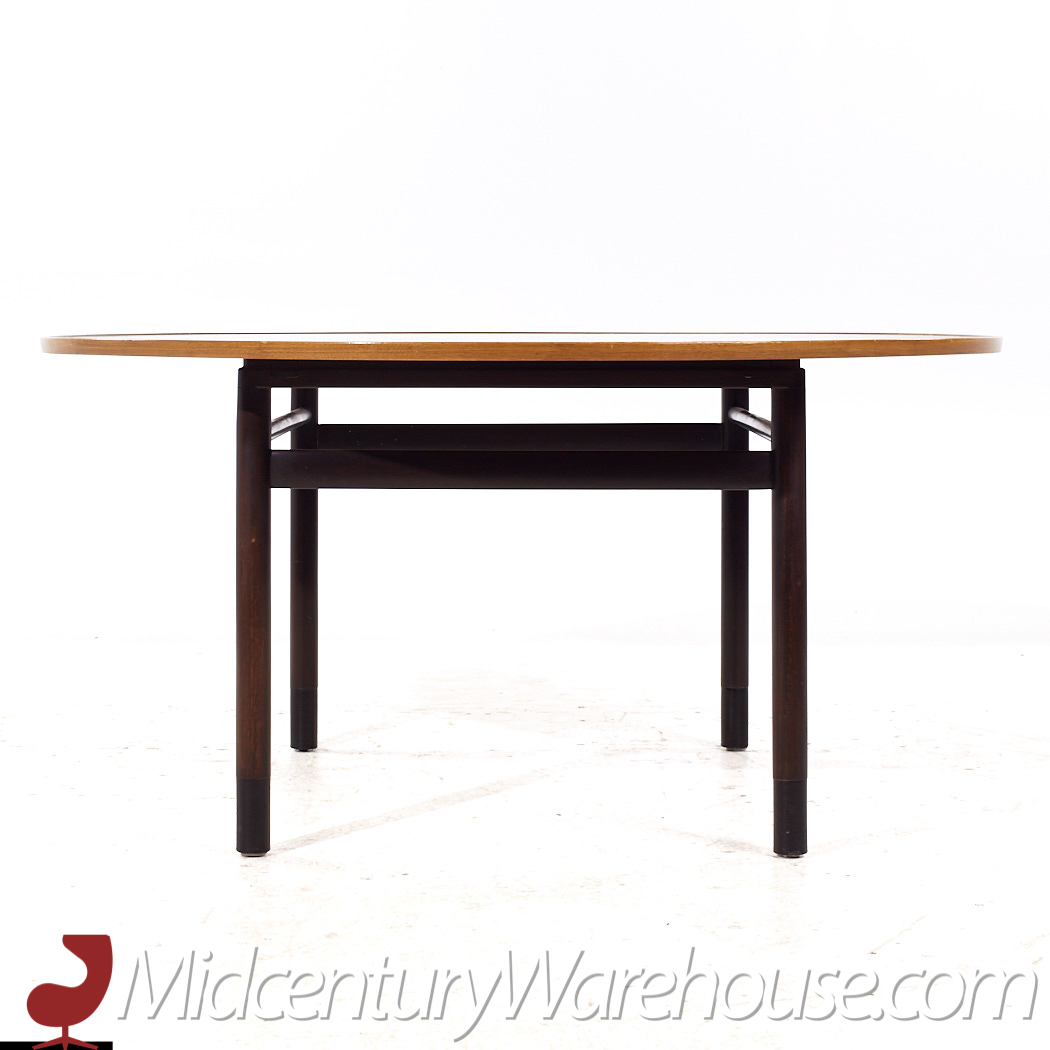 Edward Wormley for Dunbar Mid Century Mahogany Expanding Dining Table with 1 Leaf