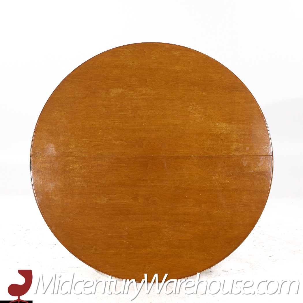 Edward Wormley for Dunbar Mid Century Mahogany Expanding Dining Table with 1 Leaf