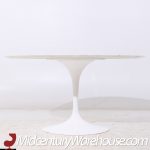 Eero Saarinen for Knoll Mid Century 54" Tulip Carrara Marble Dining Table