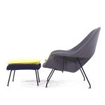 Eero Saarinen for Knoll Mid Century Womb Chair with Ottoman