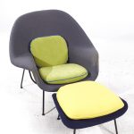 Eero Saarinen for Knoll Mid Century Womb Chair with Ottoman