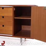 George Nelson for Herman Miller 9000 Series Mid Century Walnut Executive Corner Desk with Return