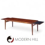 Johannes Andersen Mid Century Danish Rosewood Hidden Leaf Coffee Table | Mid Century Modern Furniture - Mid Century Furniture Chicago Johannes Andersen Mid Century Danish Rosewood Hidden Leaf Coffee Table