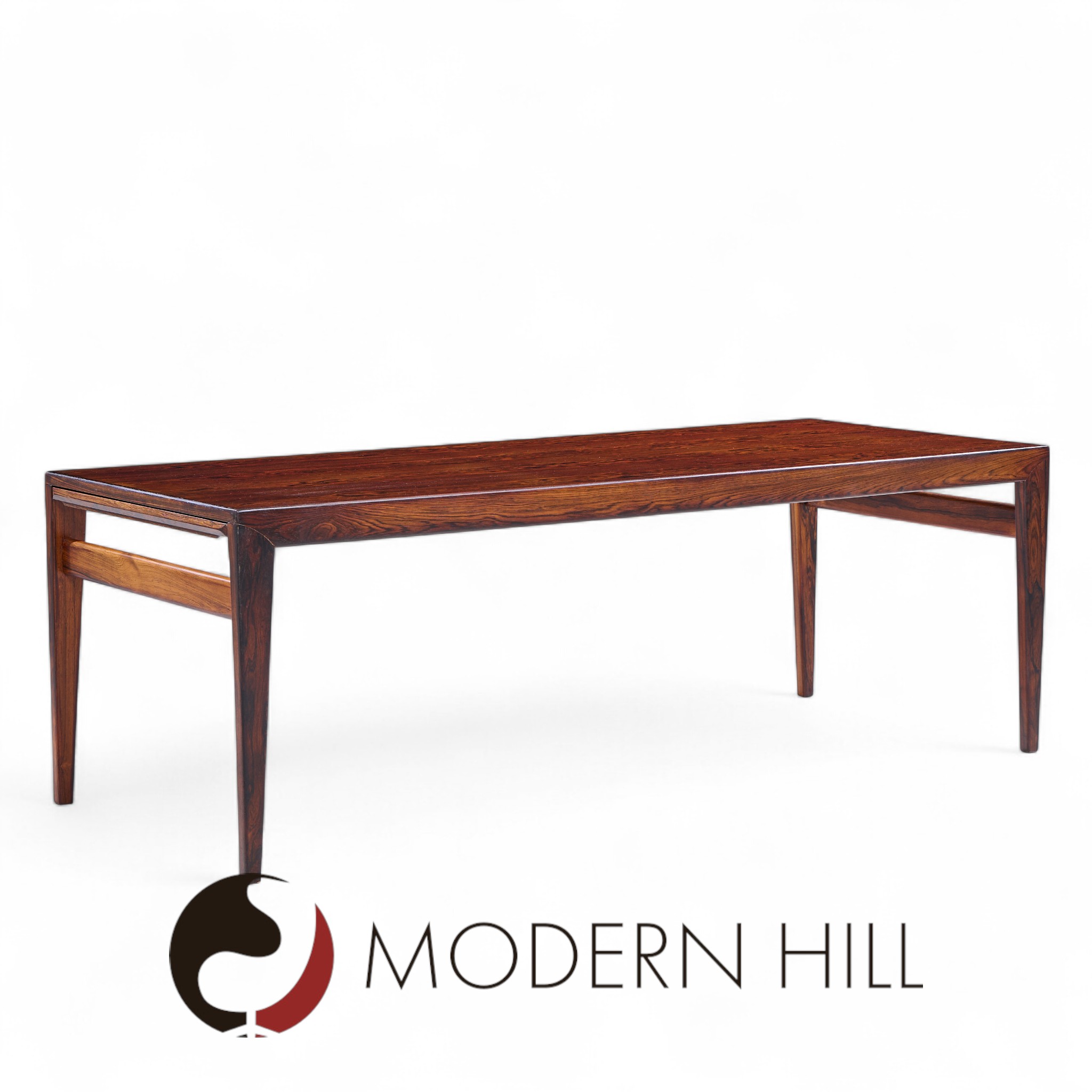 Johannes Andersen Mid Century Danish Rosewood Hidden Leaf Coffee Table
