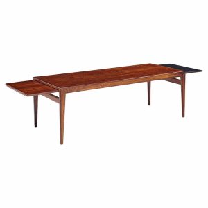 Johannes Andersen Mid Century Danish Rosewood Hidden Leaf Coffee Table