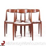 Johannes Andersen Mid Century Danish Teak Dining Chairs - Set of 4